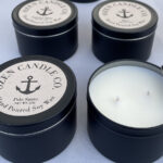 Black Tin Candles